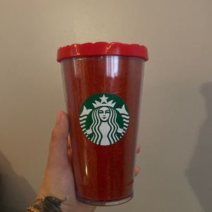 Starbucks Red Glitter Limited Edition Christmas Cups - STRAW NOT INCLUDED